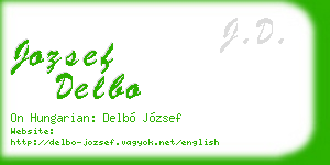 jozsef delbo business card